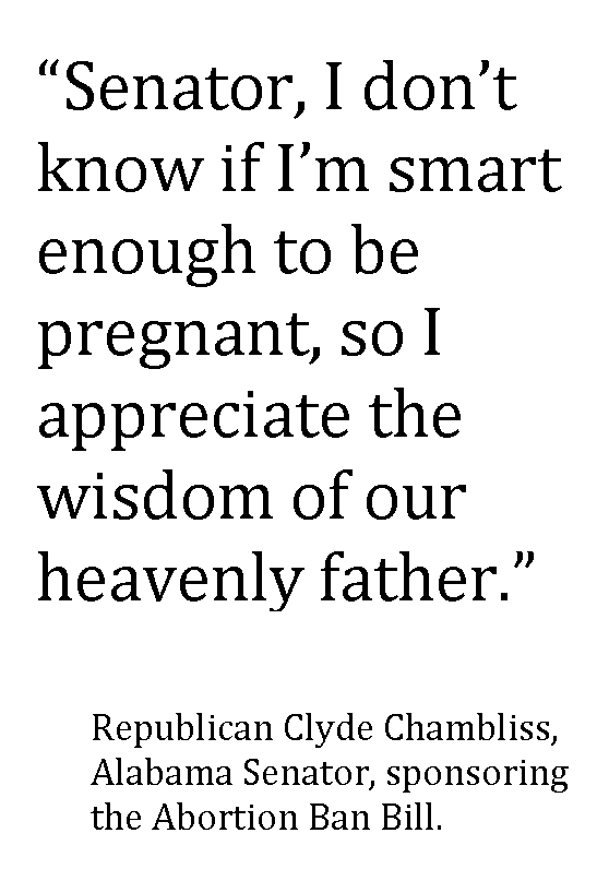 Sen Chambliss on the Abortion bill