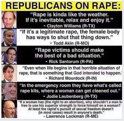 Republicans on rape
